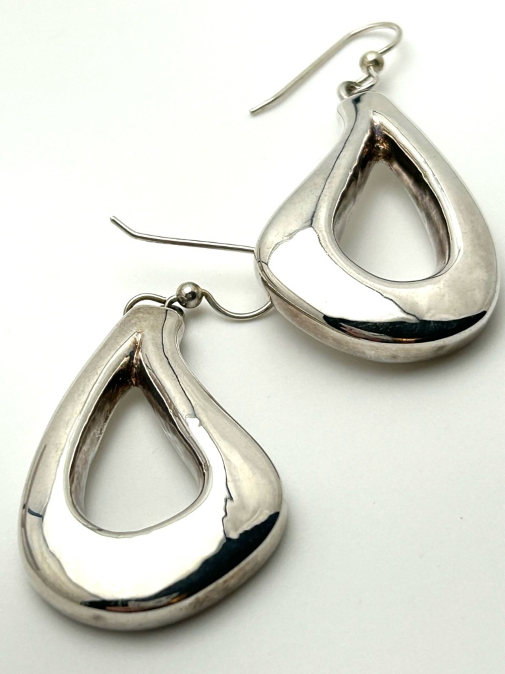 Simon Sebbag SSD Sterling Silver Open Teardrop Earrings